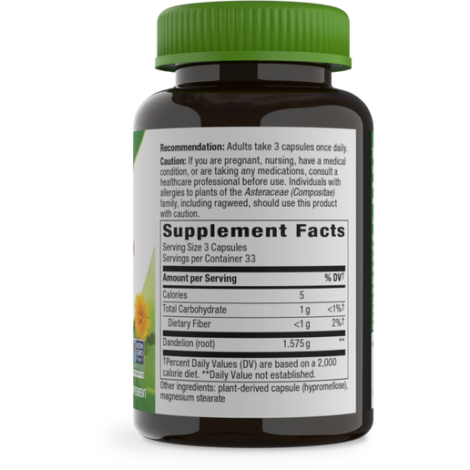 Nature's Way - Dandelion Root - 100 Caps