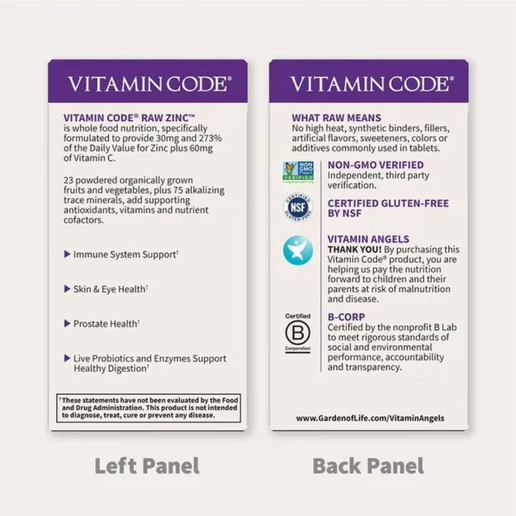 Garden of Life - Vitamin Code Zinc - 60 Capsules