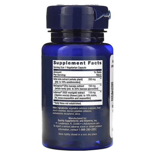 Life Extension - Quick Brain Nootropic - for Attention Memory Support - 30 VCaps