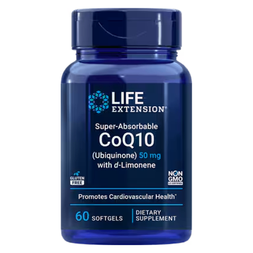 Life Extension - Super-absorbable CoQ10 (Ubiquinone) with D-Limonene - 100mg - 60 Softgels