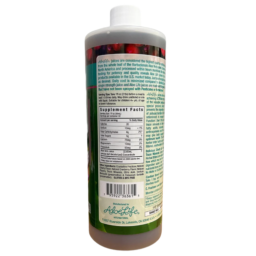 Aloe Life - Whole Leaf Aloe Vera Juice Concentrate (Cherry Berry) - 16 oz