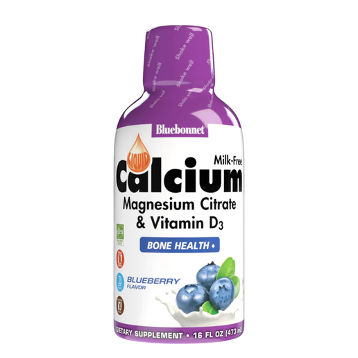 Bluebonnet - Blueberry Liquid Calcium Magnesium & Vitamin D3 - 16 fl oz