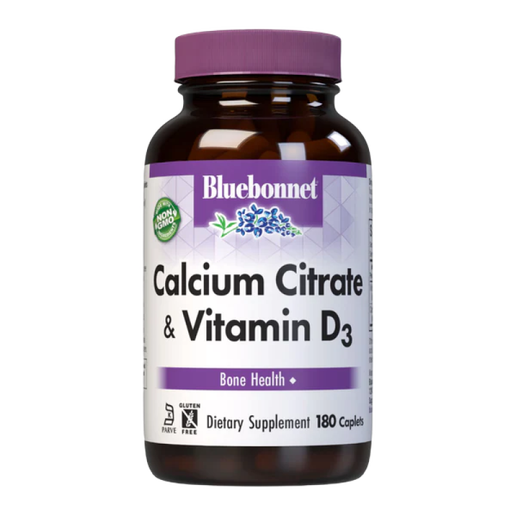 Bluebonnet - Calcium Citrate & Vitamin D3 - 180 Capsules