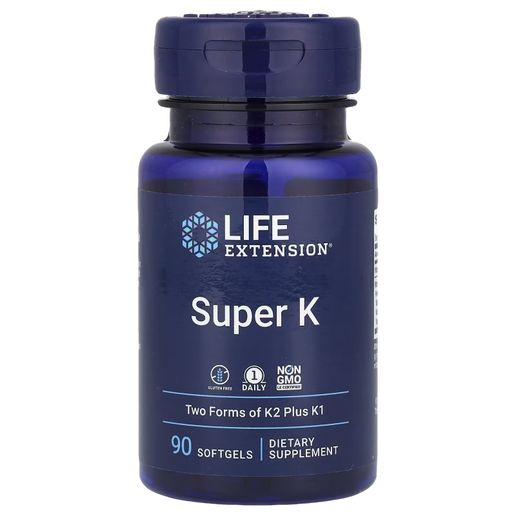 Life Extension - Super K - Vitamin K1 and Two Forms of K2 - 90 Softgels