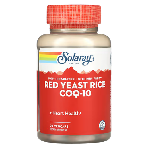 Solaray - Red Yeast Rice Plus CoQ-10 - 90 capsules