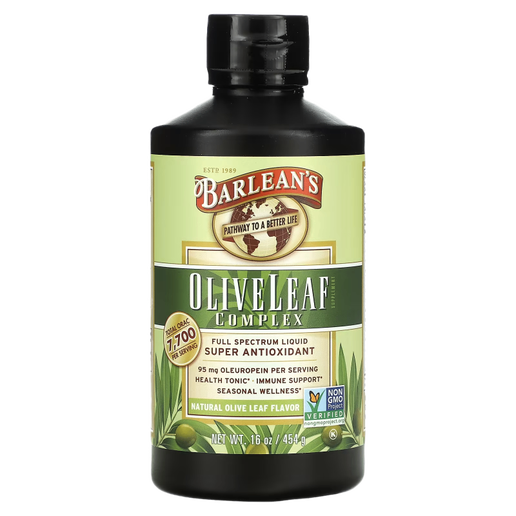 Barlean's - Olive Leaf Complex (Immune Support) - 16 oz (Natural Olive Flavor)