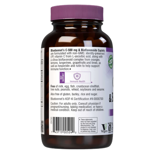 Bluebonnet - C-500 mg & Bioflavonoids - 180 capsules