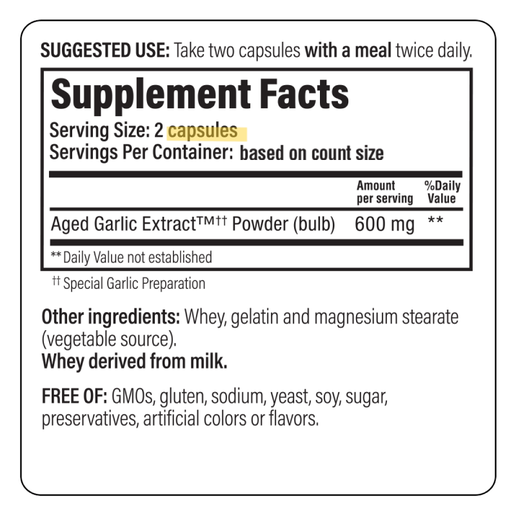 Kyolic - Aged Garlic Extract Cardiovascular Formula - 100 Capsules
