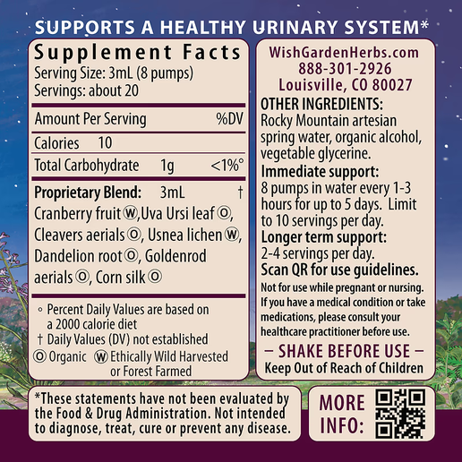 Wishgarden - Urinary Strength Active Support - 2 fl oz