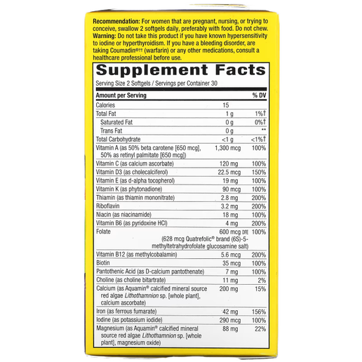 Nature's Way - Alive! Prenatal Multivitamin - 60 softgels