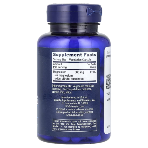 Life Extension - Magnesium Caps - 500mg - 100 VCaps