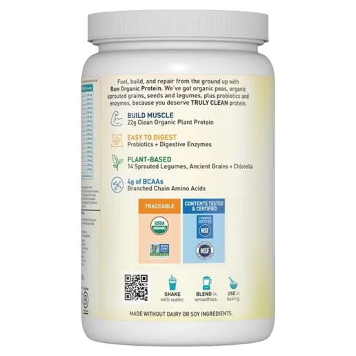 Garden of Life - Raw Organic Protein Powder - Unflavored - 1lb