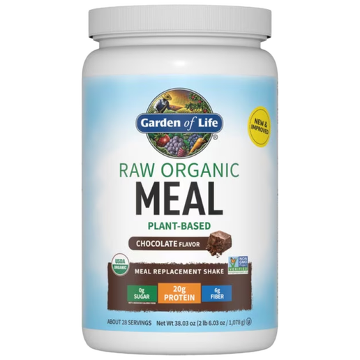 Garden of Life - Raw Organic Meal Replacement Protein Powder - Chocolate - 38oz