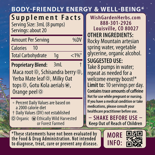 Wishgarden - Rise & Energize Daily Energy Boost - .66oz