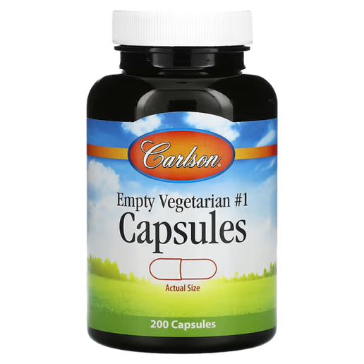 Carlson - Empty Vegetarian #1 Capsules - 200 capsules