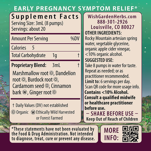 Wishgarden - Morning Sickness Nausea Relief - 2 fl oz