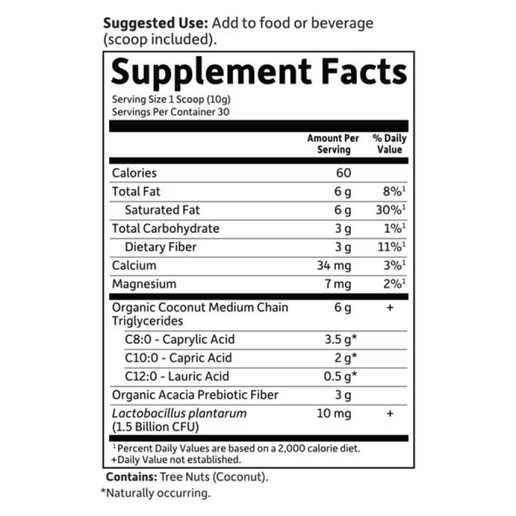 Garden of Life - Dr. Formulated Keto Organic MCT Powder - 10.58 oz (grocery)