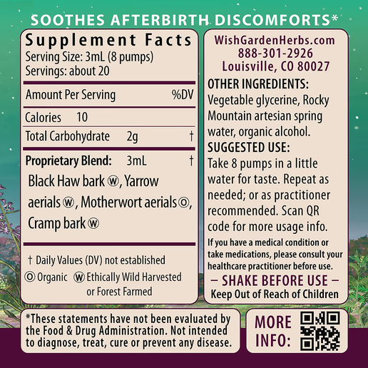 Wishgarden - Afterease Postpartum - 2 fl oz