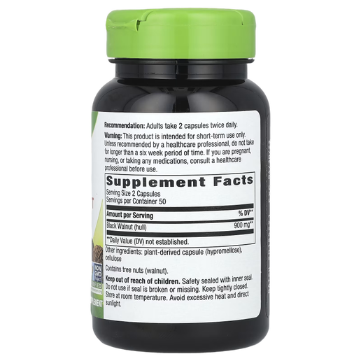 Nature's Way - Black Walnut Hulls - 100 capsules