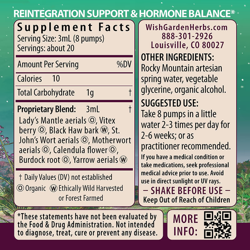 WishGarden - ReBalance After Birth Hormonal - 2 fl oz