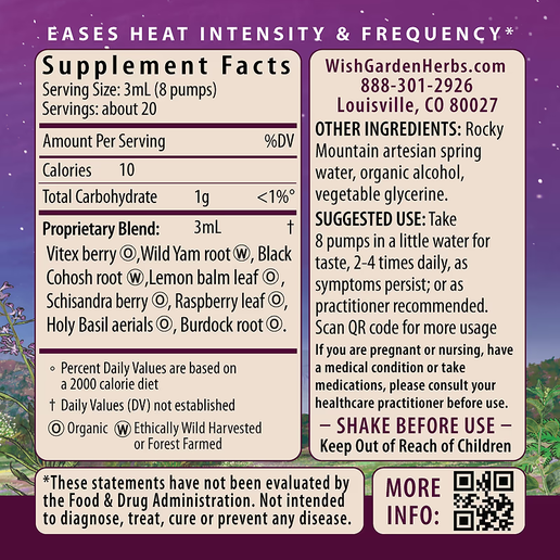 WishGarden - Hot Flash Tamer - 2 fl oz