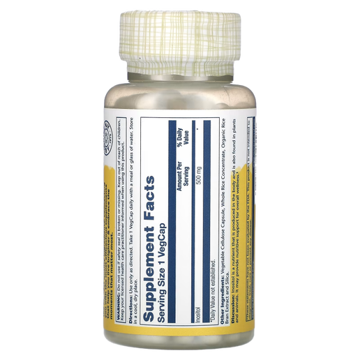Solaray - Inositol - 500 mg - 100 VCaps
