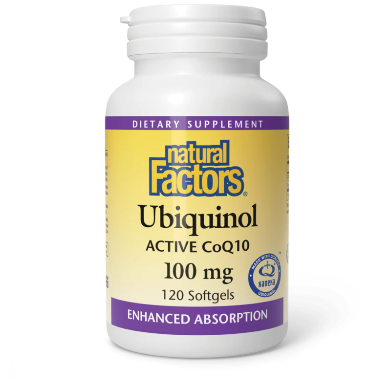 Natural Factors - Ubiquinol Active CoQ10 - 100mg- 120 Softgels