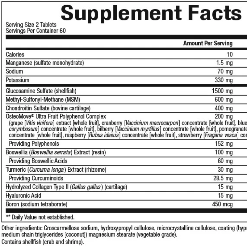 Natural Factors - OsteoMove Joint Care - 120 Tablets
