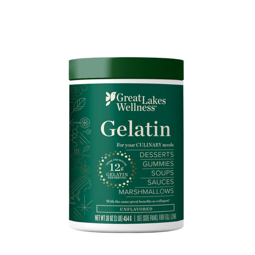 Great Lakes Wellness - Beef Gelatin (Unflavored) - 16oz can