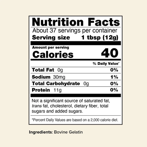 Great Lakes Wellness - Beef Gelatin (Unflavored) - 16oz can