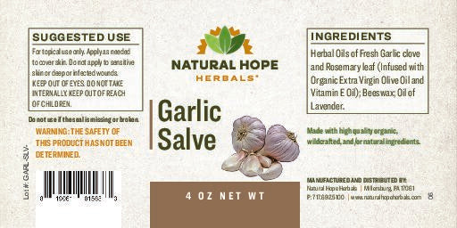 Natural Hope Garlic Salve 4oz