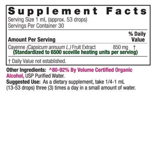 Nature’s Answer - Cayenne Tincture - 1oz