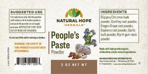 Natural Hope Herbals - People’s Paste Powder - 2oz