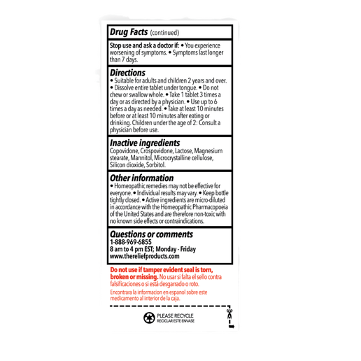 TRP - Homeopathic Asthma Therapy - 70 Fast Dissolve Tablets