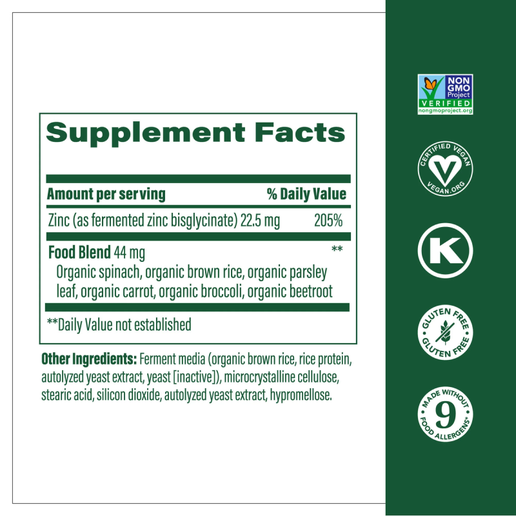 MegaFood - Zinc - 60 tablets