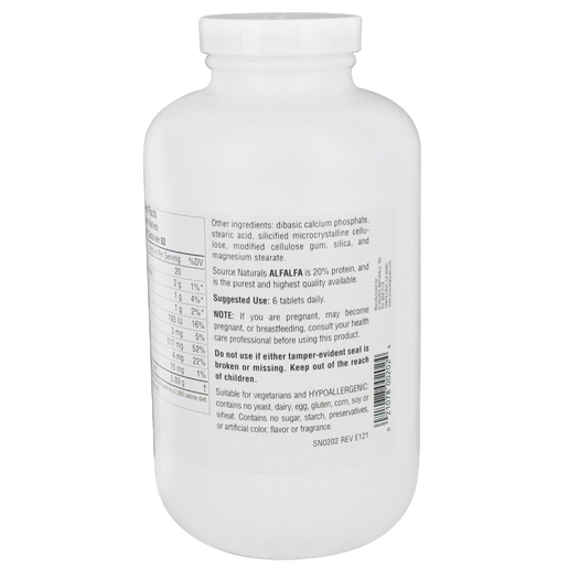 Source Naturals - Alfalfa - 500 Tablets