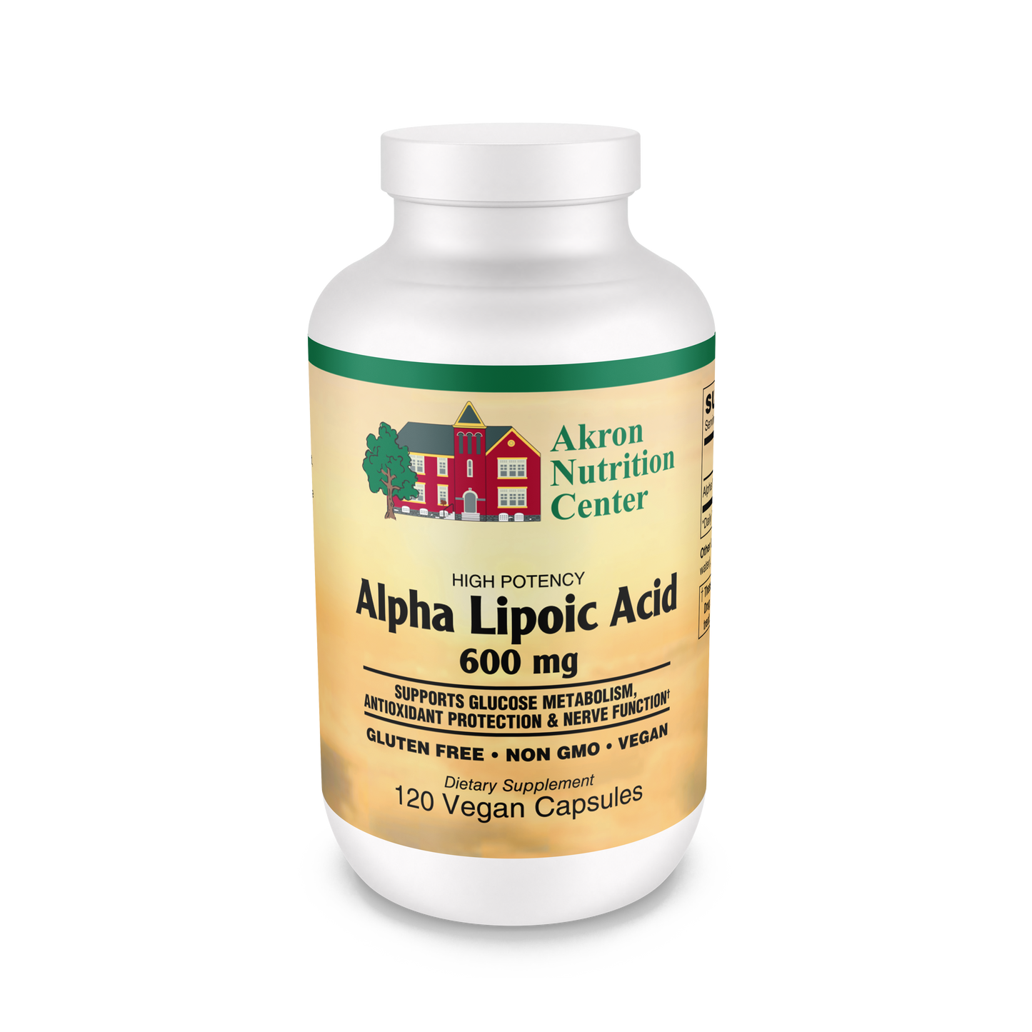 Akron Nutrition Center - Alpha Lipoic Acid 600mg - 120 VCaps
