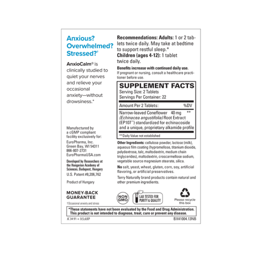 Terry Naturally - AnxioCalm - 45 tablets