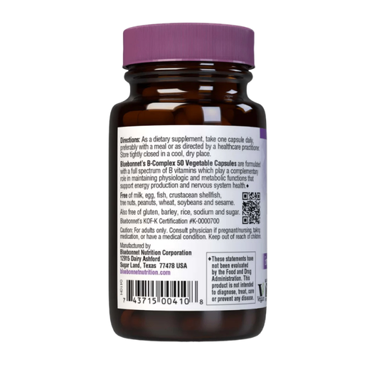 Bluebonnet - B Complex - 50 capsules