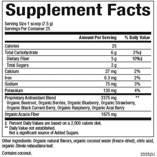 Whole Earth & Sea - Beets and Berries Antioxidant Boost - 6.6 oz
