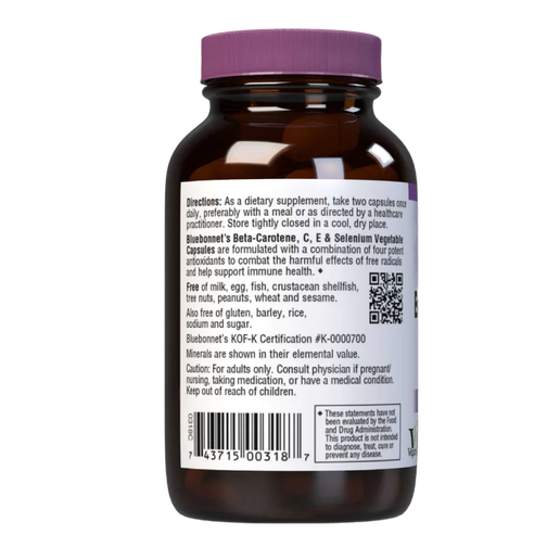 Bluebonnet - Beta Carotene, C, E & Selenium - 60 capsules