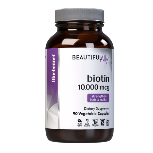 Bluebonnet - BeautifulAlly - Biotin 10,000 mcg - 90 capsules