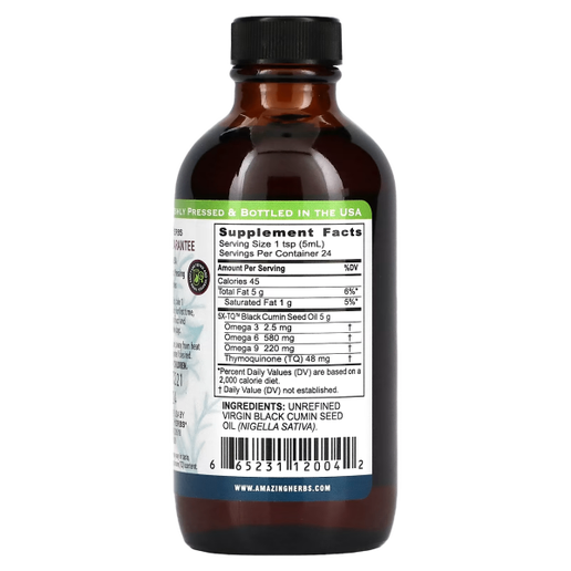 Amazing Herbs - Black Seed Oil - 4 oz