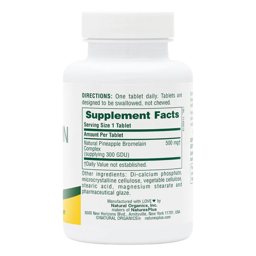 NaturesPlus - Bromelain 500mg - 90 tablets