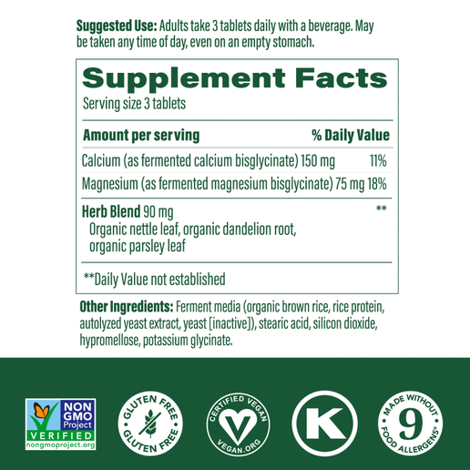MegaFood - Calcium & Magnesium - 60 Tablets