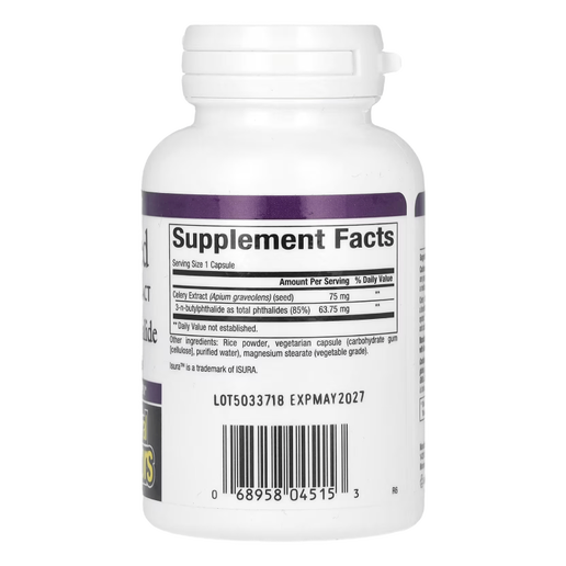 Natural Factors - Celery Seed Standard Extract - 60 capsules