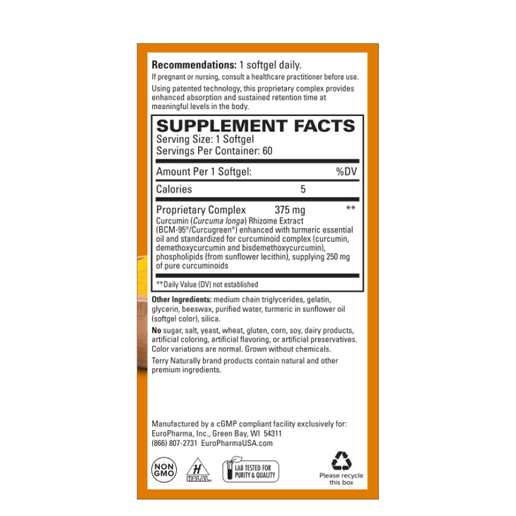 Terry Naturally - CuraMed 375 mg - 60 Softgels
