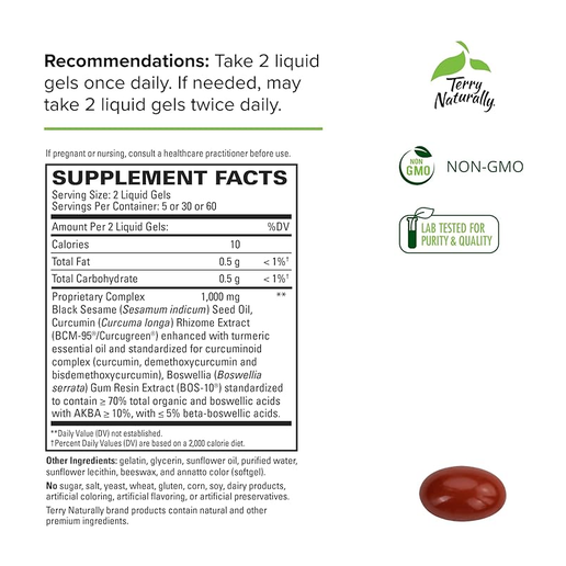 Terry Naturally - CuraMed Acute Pain Relief - 60 Liquid Gels