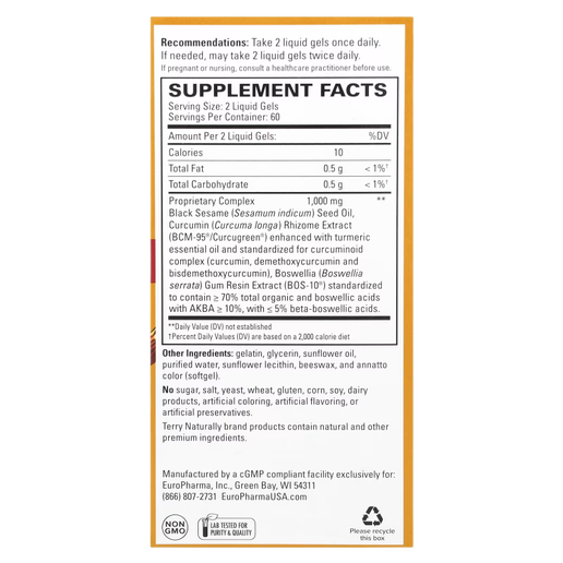 Terry Naturally - CuraMed Acute Pain Relief - 120 Liquid Gels