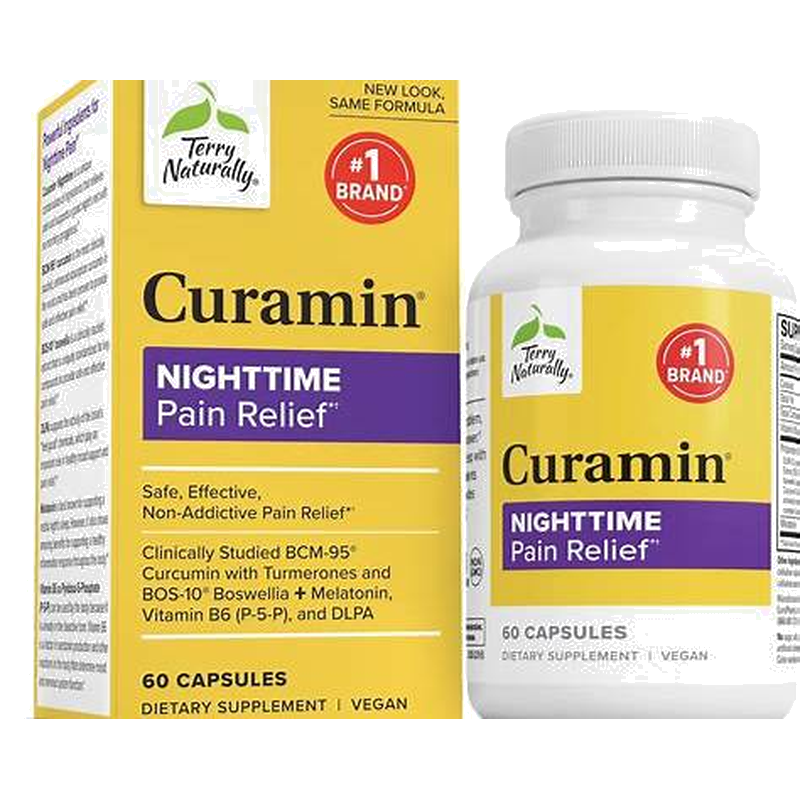 Terry Naturally - Curamin Nighttime Pain Relief - 60 Capsules